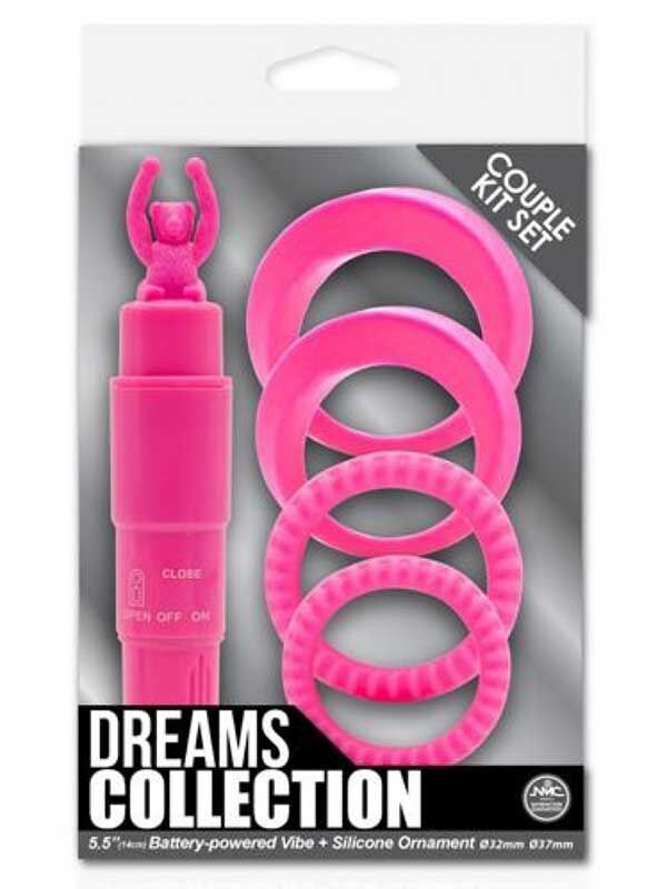 SECRETGAME Dreams Collection Çiftlere Özel Zevk Seti Pembe - fantasy set, penis actuation, penis clamp, sexual retardant sex toys+18
