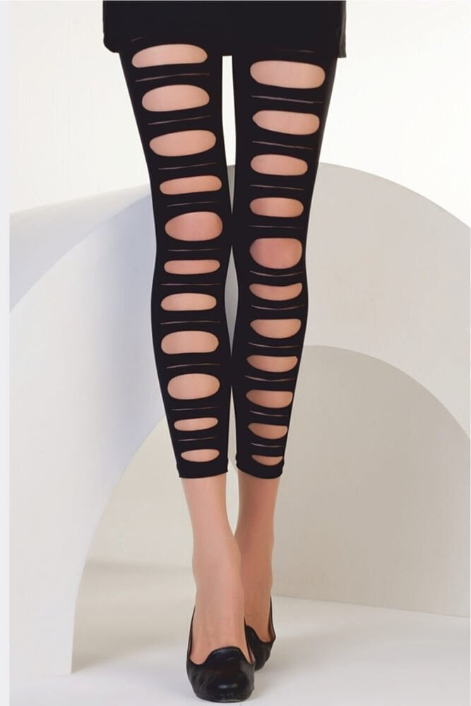 Yırtık Desenli Tayt