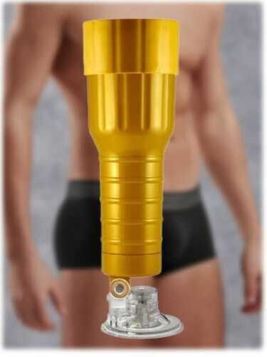 SECRETGAME Cup Fener Tipi Vantuzlu Suni Vajina Mastürbatör -  Gold masturbator sex toys