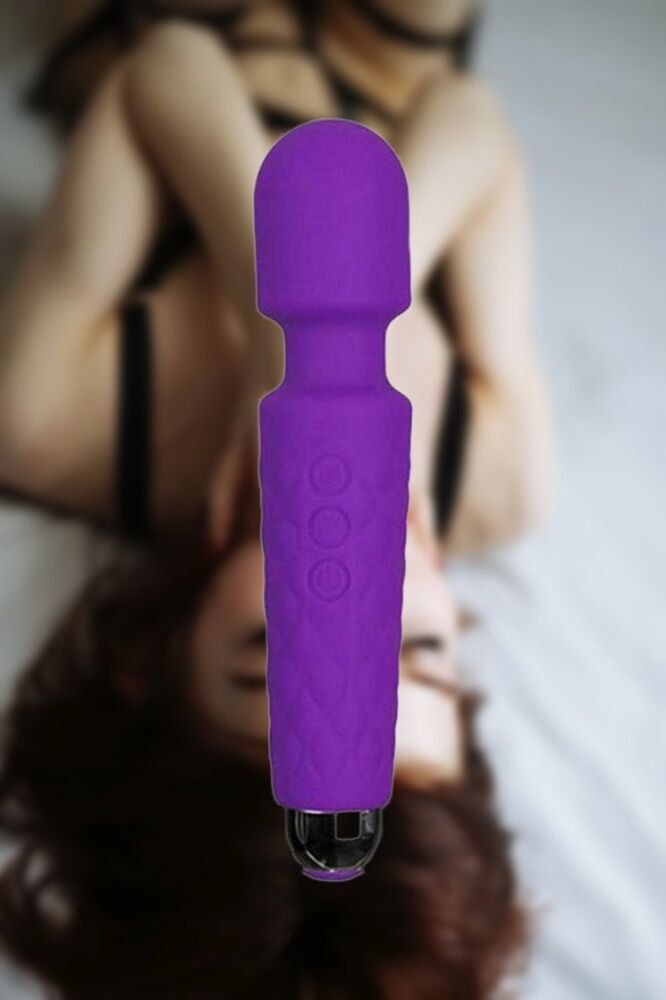 SECRETGAME Female Wand Massager Mor Şarjlı Vibratör - Massager Purple Rechargeable Vibrator sex toys
