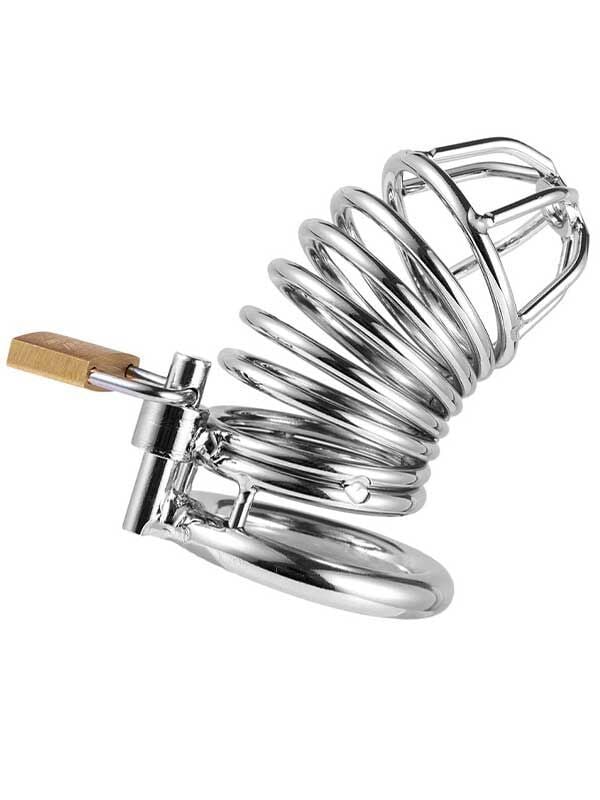 SECRETGAME  BDSM bekaret kilidi Paslanmaz Çelik Penis Kafesi Model No2 Chastity Lock, fetish, dick cage,sex toys+18