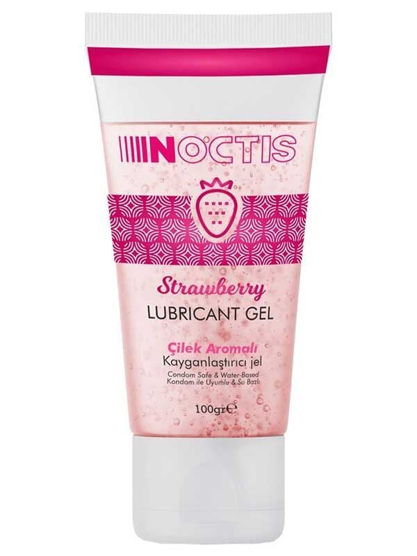 SECRETGAME Noctis Kayganlaştırıcı Jel - Çilek Aromalı - 100 ML. Flavored lubricant gel, anal vaginal lubricant, sexual health