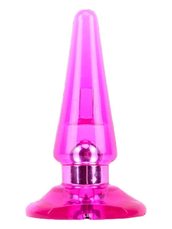 SECRETGAME Hi Basic Titreşimli Anal Tıkaç - Pembe - anal plug, butt plug, silicone plug, anal opener, sex toys+18