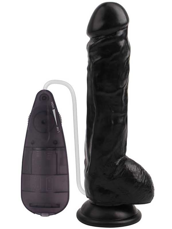SECRETGAME Rubicon Gerçekçi Zenci Vibratör - 22.5cm - Black dildo,  realistic penis, cartilaginous dildo, dildo vibrator, strapon penis ,sex toys+18