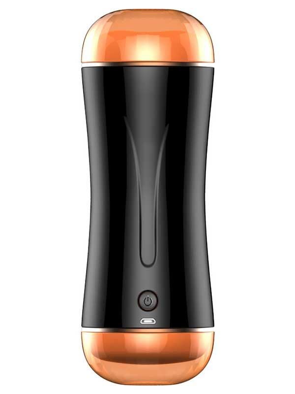 SECRETGAME FoxShow S2 Titreşimli Şarjlı Vajina ve Anal Mastürbatör - Vibrating Rechargeable Vagina and Anal Masturbator, sex toys+18